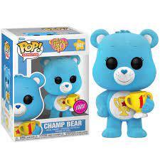 POP - ANIMATION - CARE BEARS 40TH - CHAMP BEAR - 1203 (FLOCKED CHASE LIMITED EDITION)